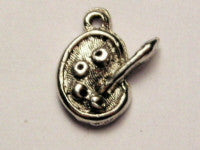 Small Painters Pallet Genuine American Pewter Charm