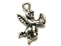 Football Angel Genuine American Pewter Charm