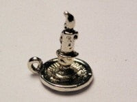 Holiday Candle Genuine American Pewter Charm