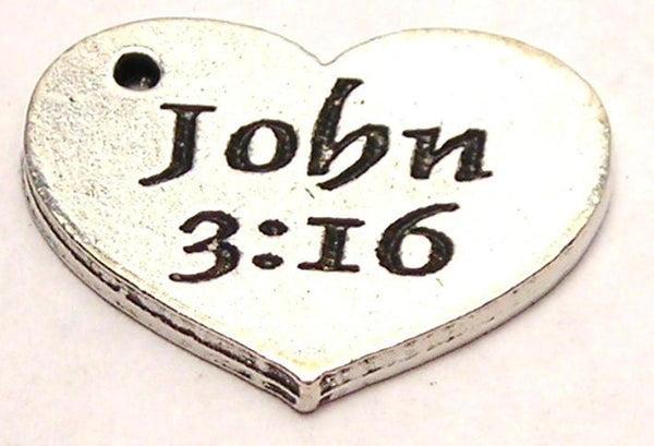 John 3:16 Genuine American Pewter Charm