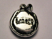 Water Canteen Genuine American Pewter Charm