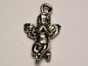 Chubby Praying Angel Genuine American Pewter Charm