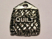 Quilt Patch Genuine American Pewter Charm