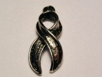 Large Awareness Ribbon Genuine American Pewter Charm